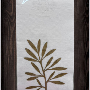 TOALLAS DE BAÑO RAMITAS DORADAS
