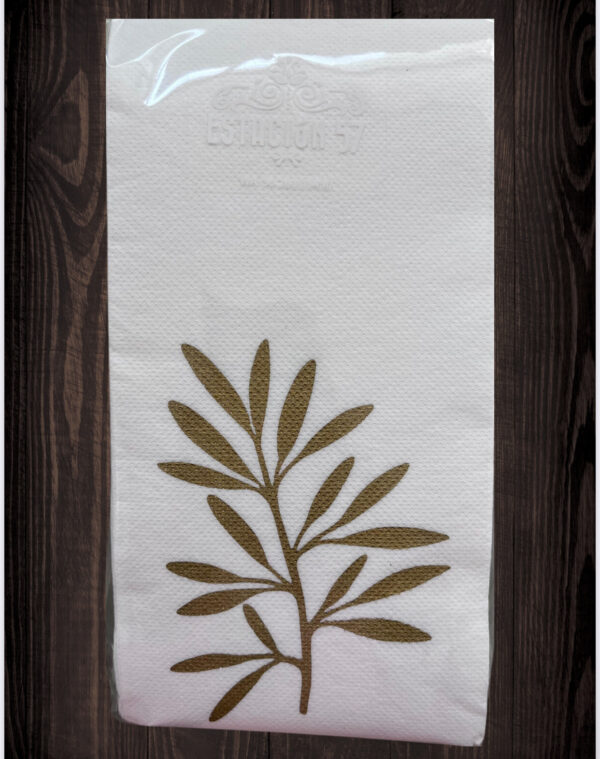 TOALLAS DE BAÑO RAMITAS DORADAS