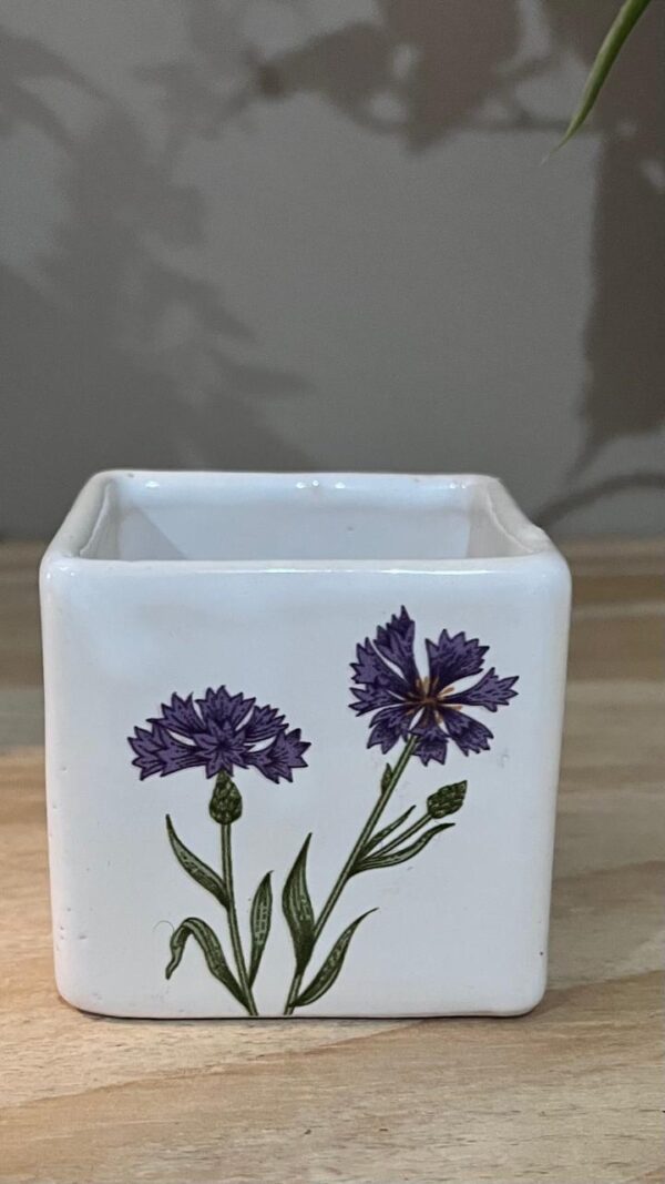 CUBO MINI FLORES MORADAS