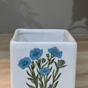 CUBO MINI FLORES AZULES