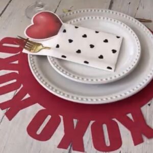 PORTACUBIERTOS CORAZONES NEGROS